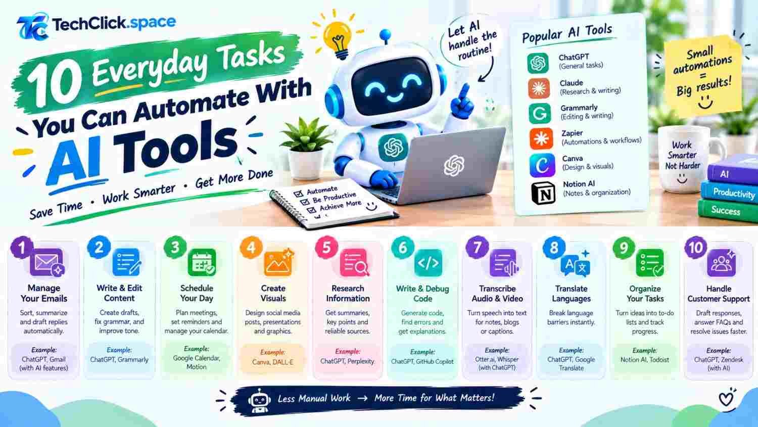 10 Everyday Tasks You Can Automate With AI Tools