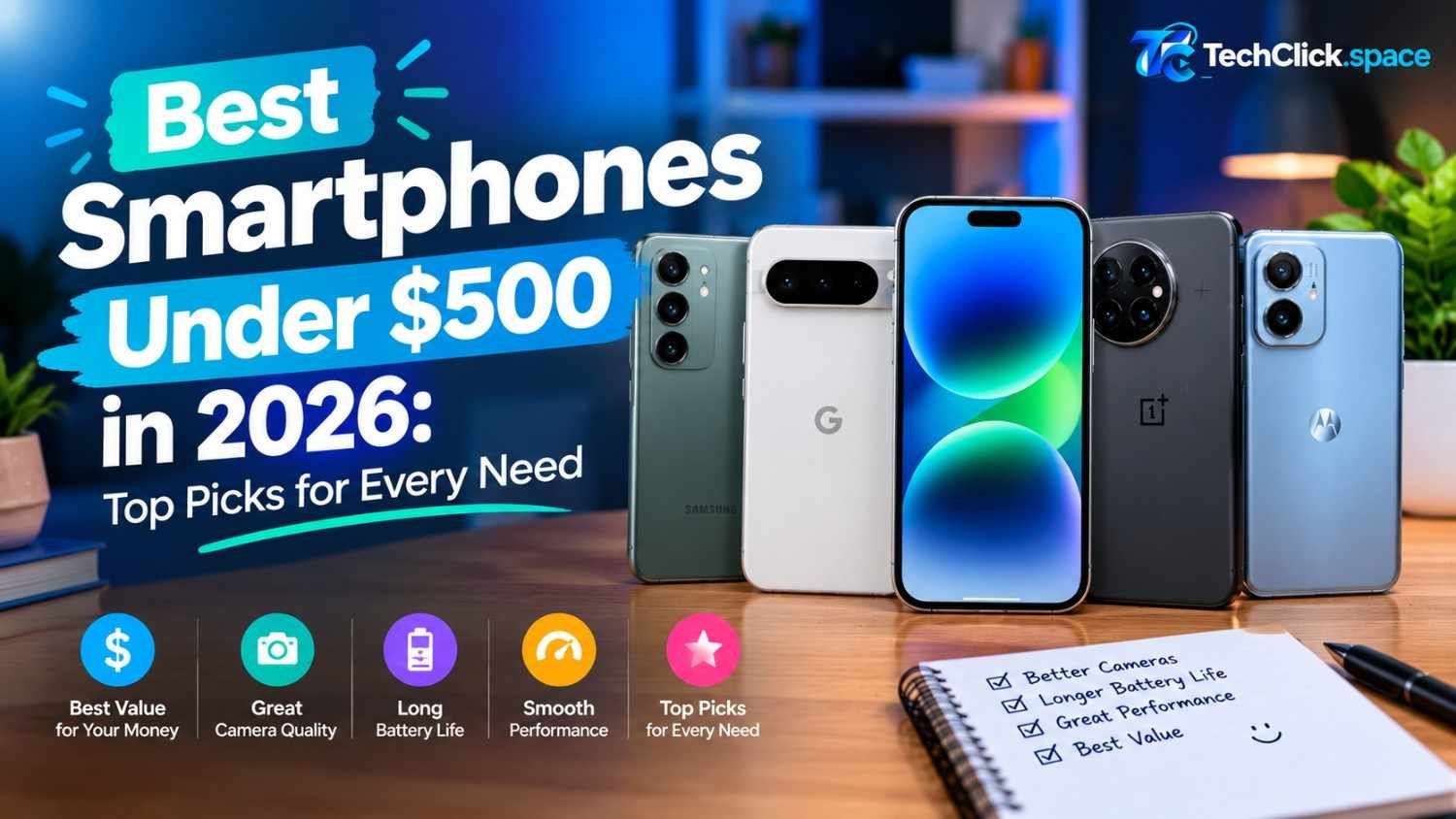 Best Smartphones Under $500 in 2026: Top Picks for Every Need