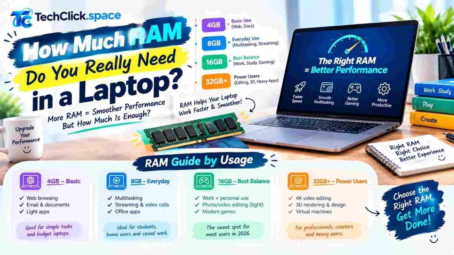 How Much RAM Do You Really Need in a Laptop