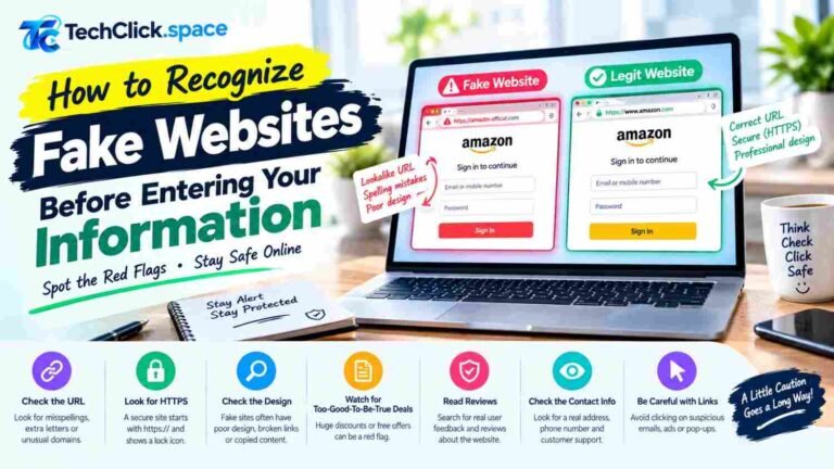 How to Recognize Fake Websites Before Entering Your Information